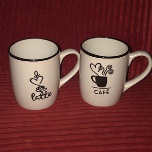 Royal Norfolk embossed coffee mugs cafe latte set of 2